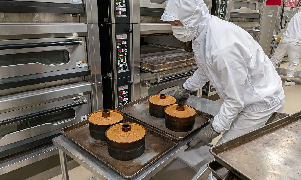 シフォンのオーブン取り出し