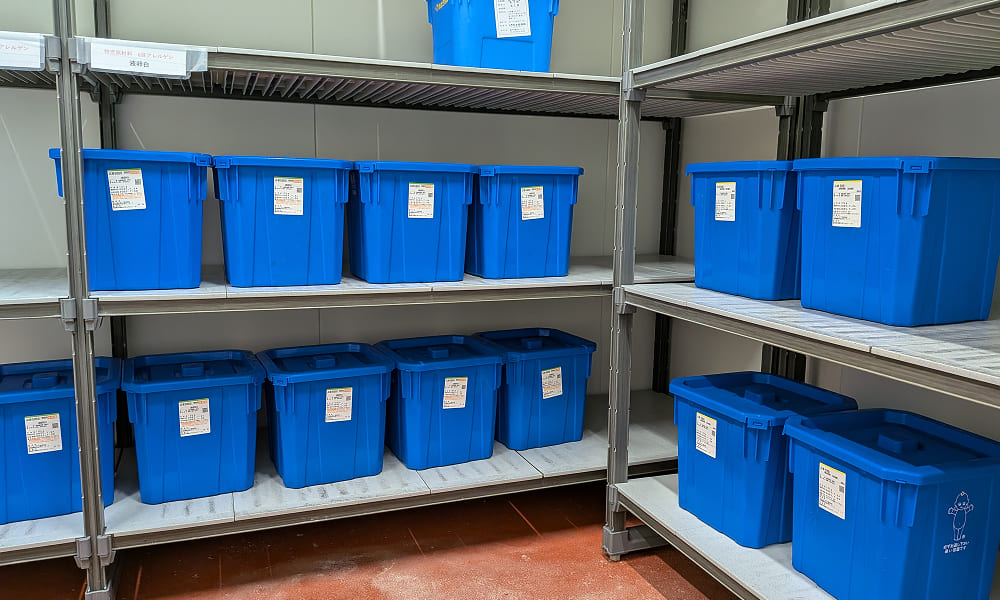 冷蔵庫 材料（液卵）保管